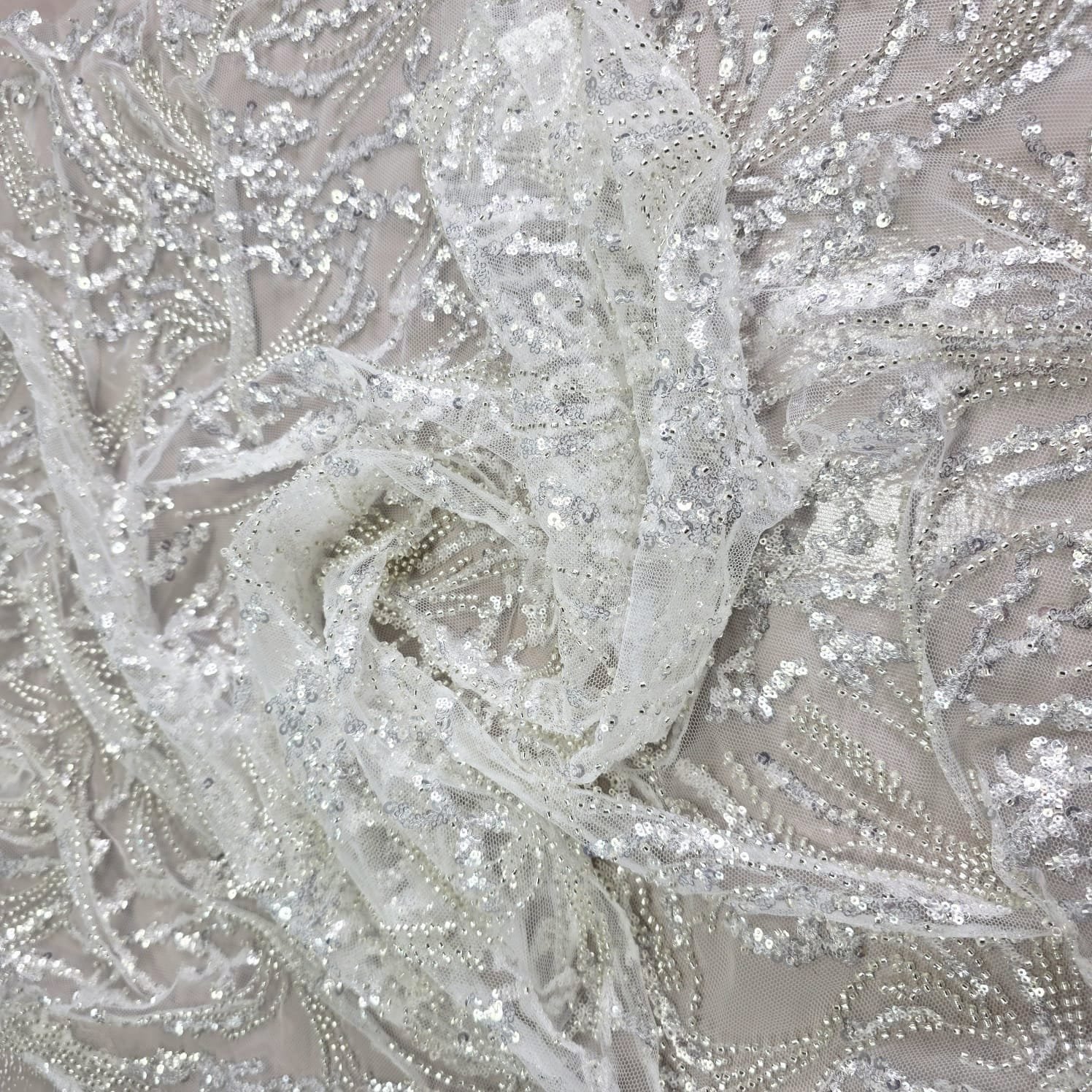 Bridal fabric and lace detail 6