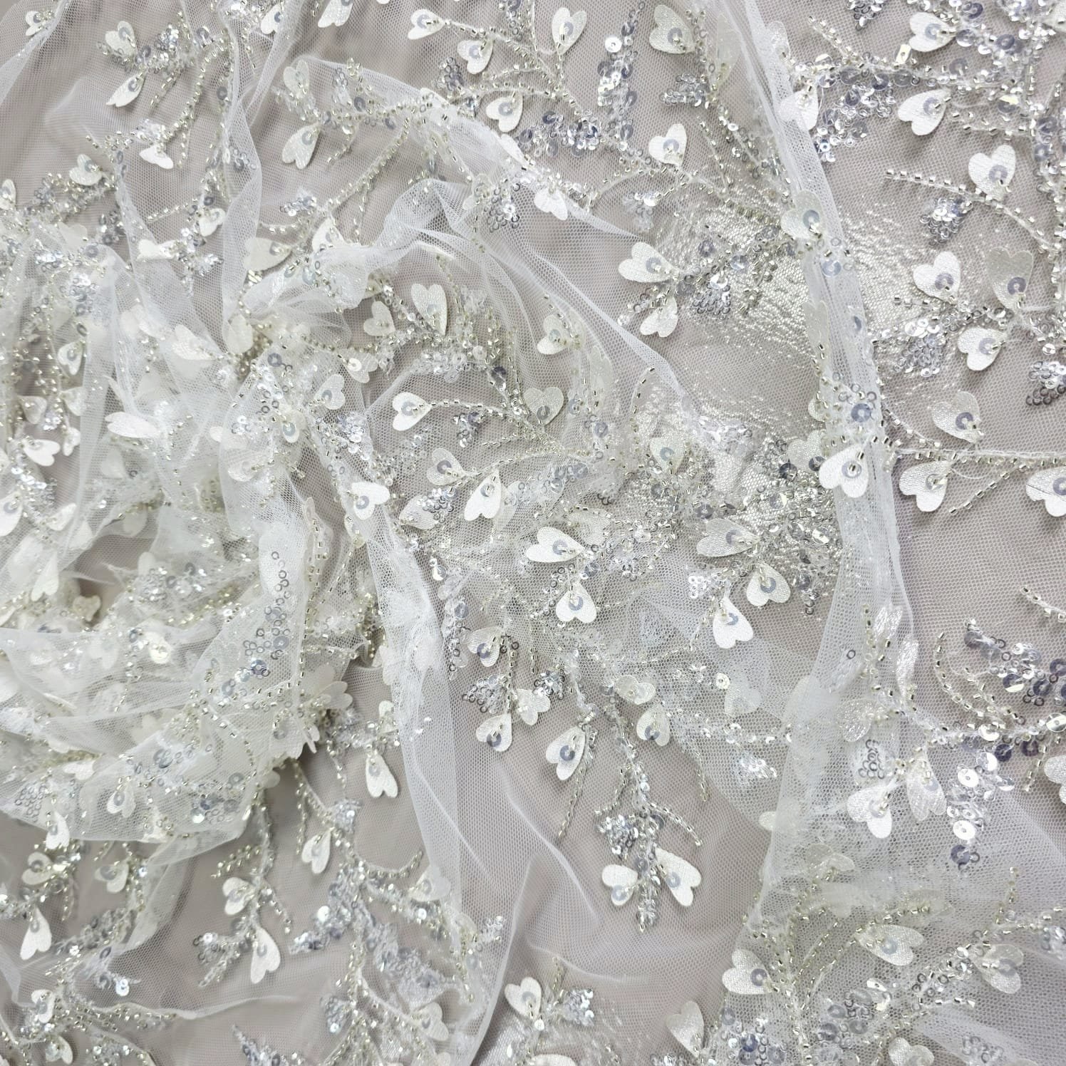 Bridal fabric and lace detail 7