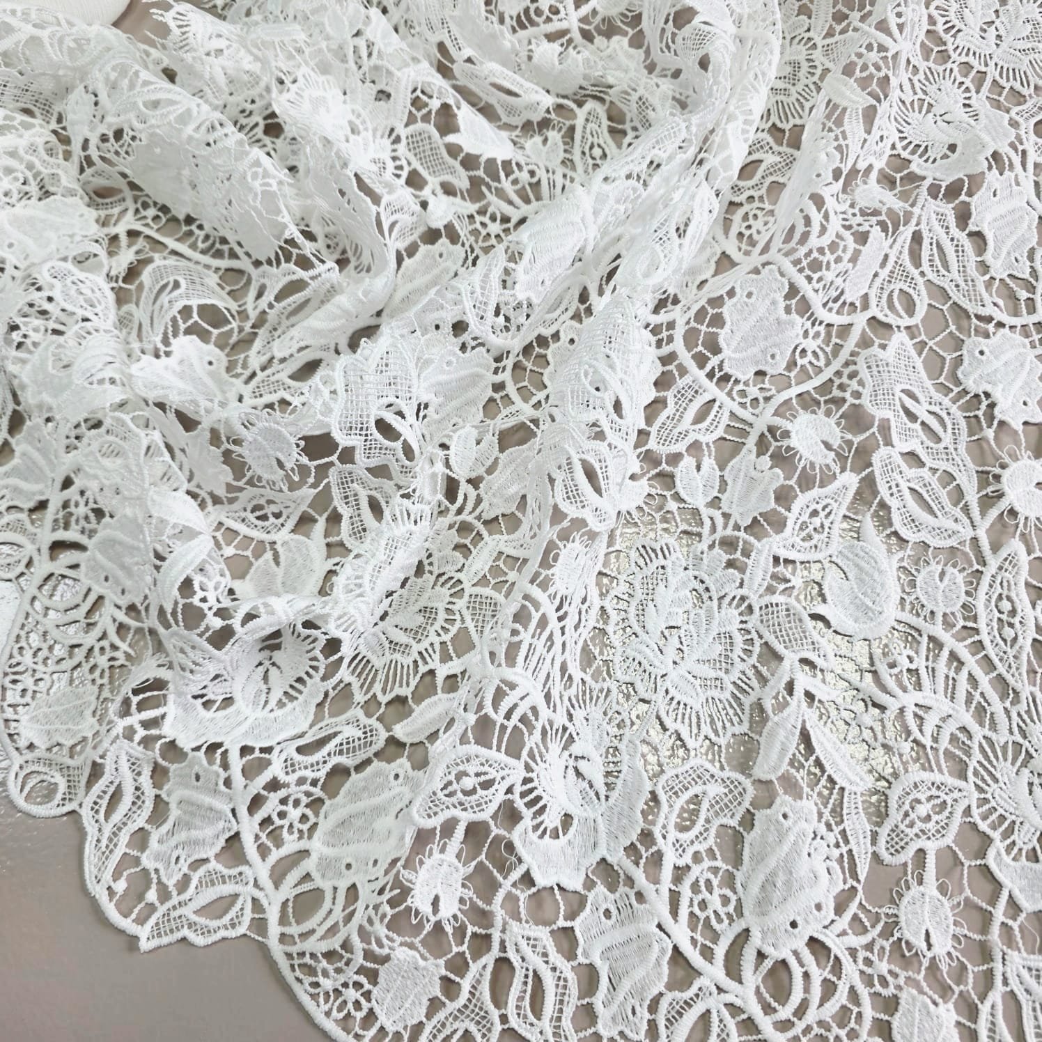 Bridal fabric and lace detail 14