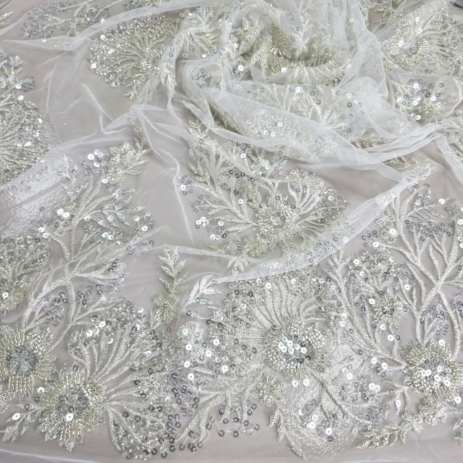 Bridal fabric and lace detail 16