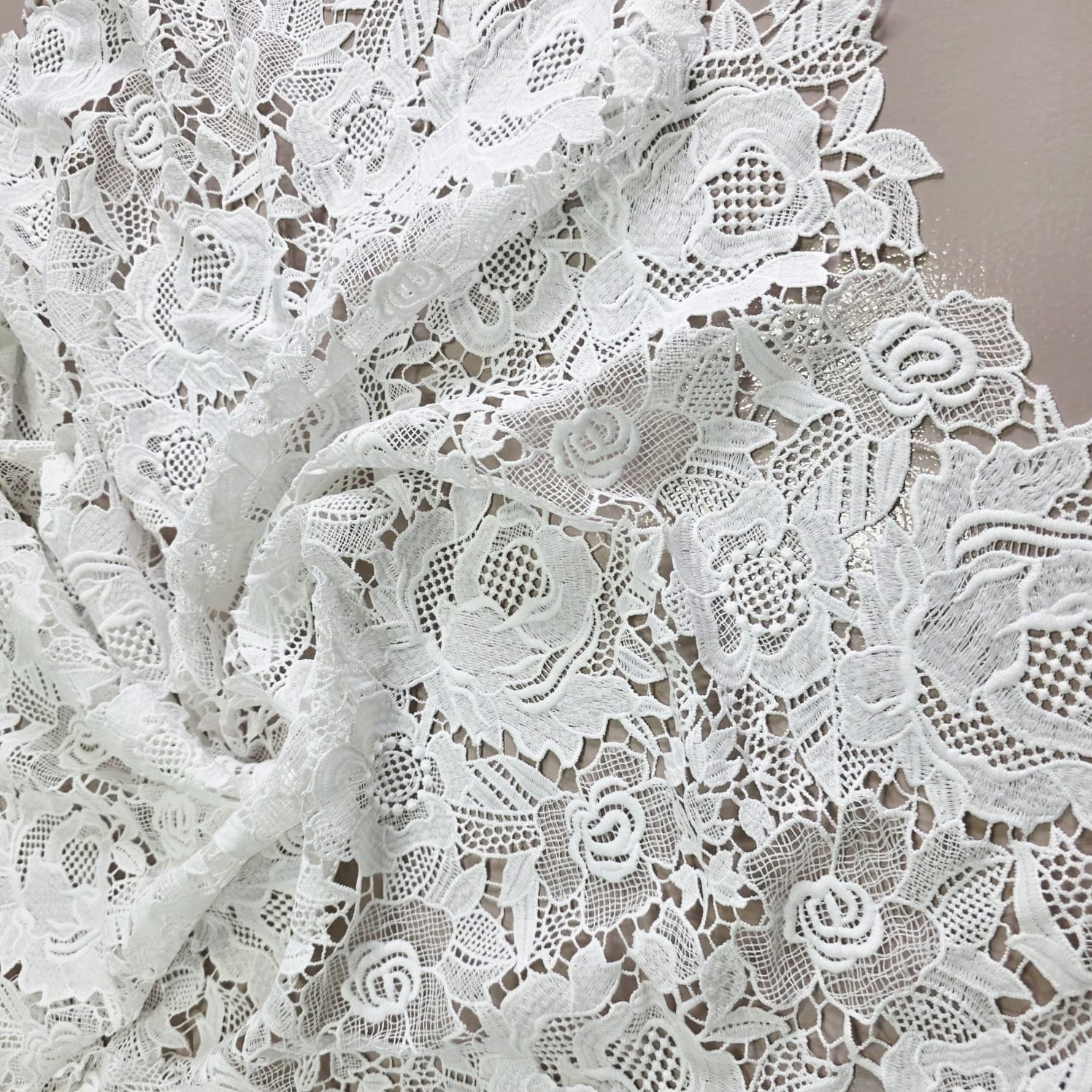 Bridal fabric and lace detail 17