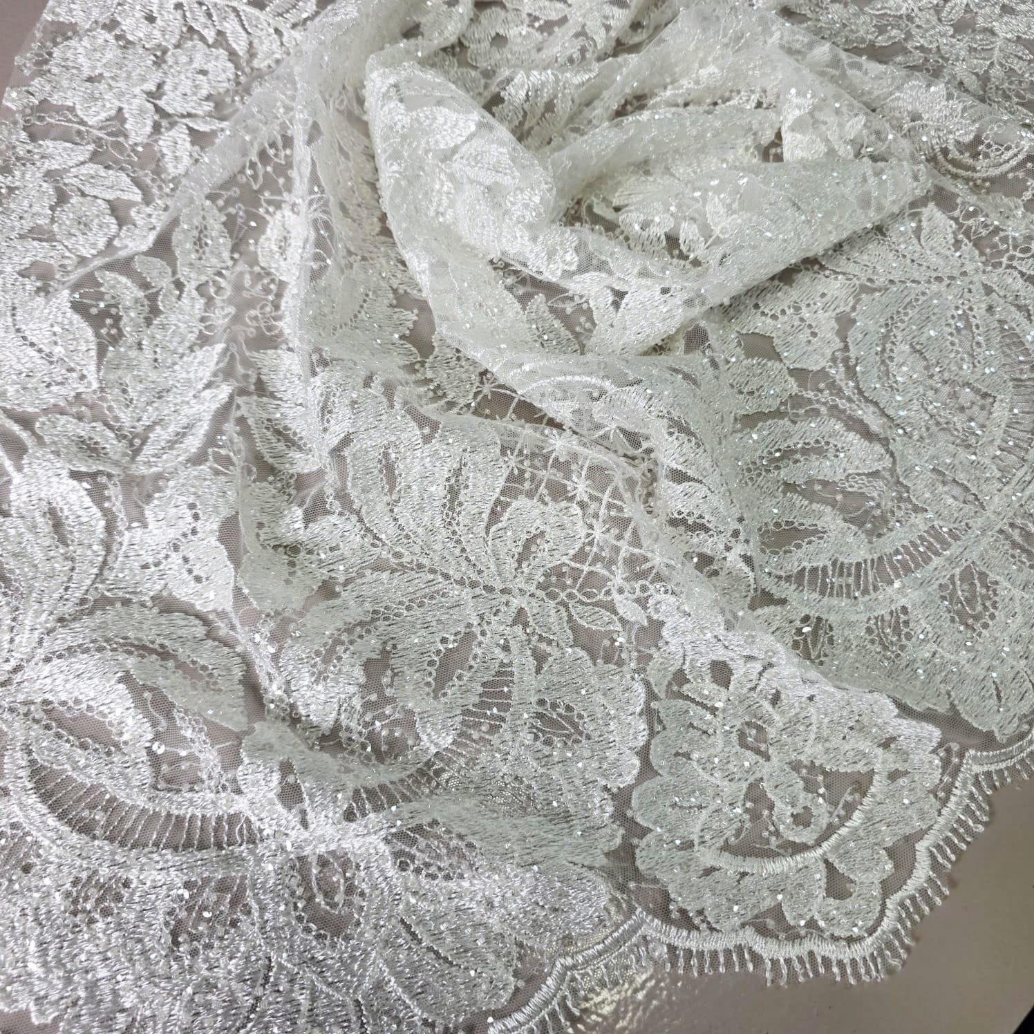 Bridal fabric and lace detail 18