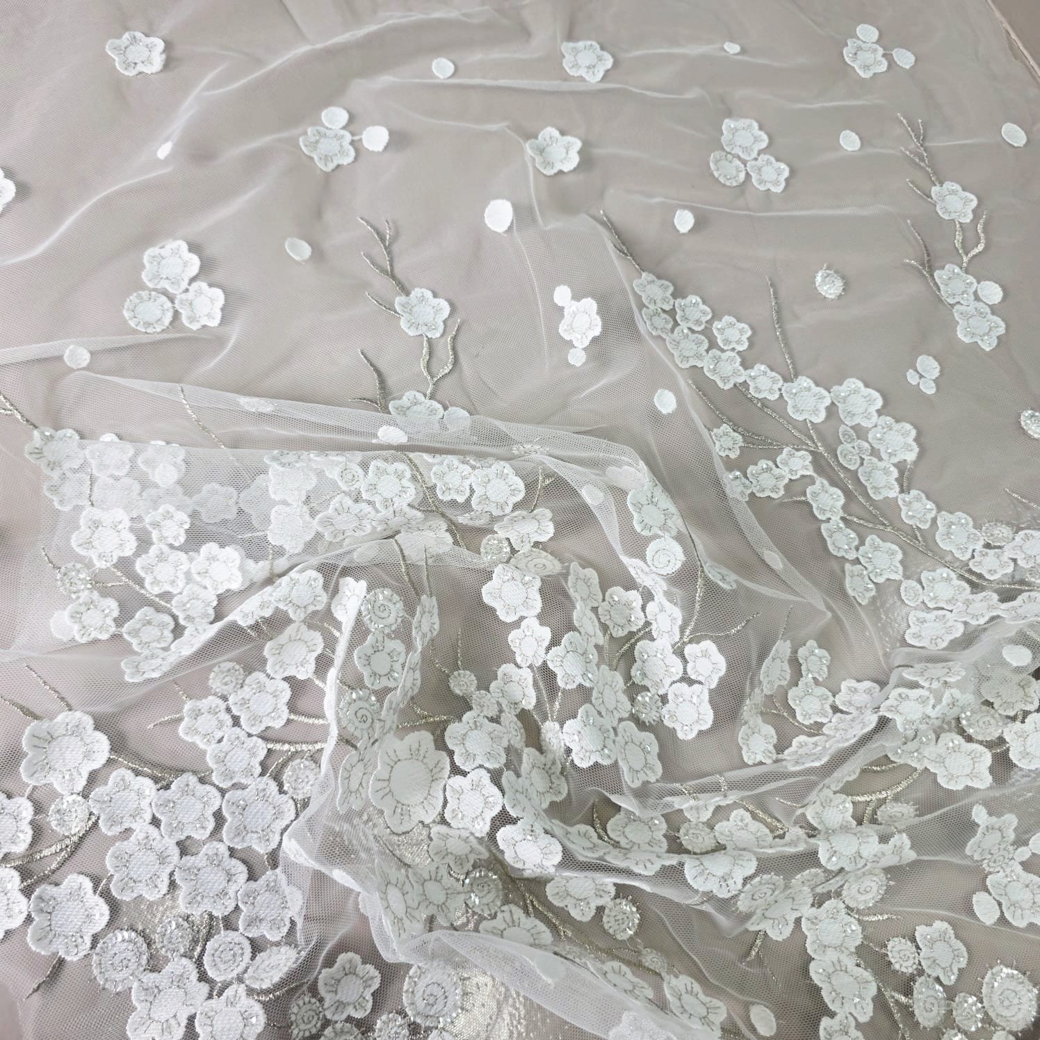 Bridal fabric and lace detail 20