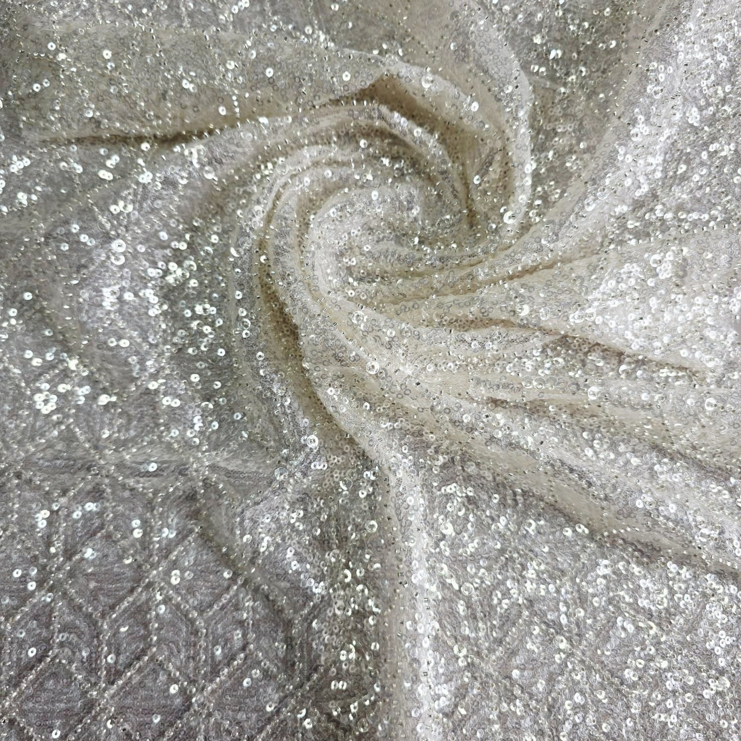 Bridal fabric and lace detail 21