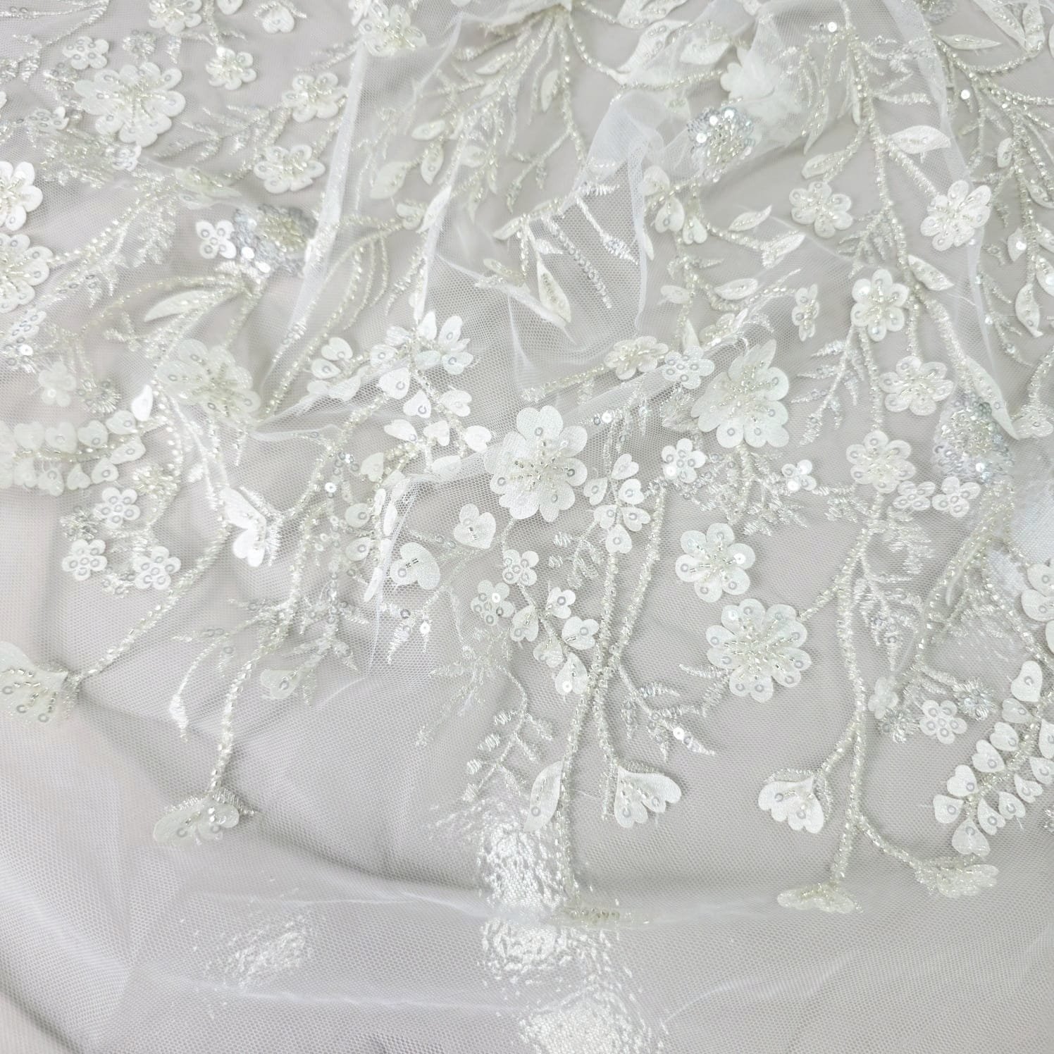 Bridal fabric and lace detail 27