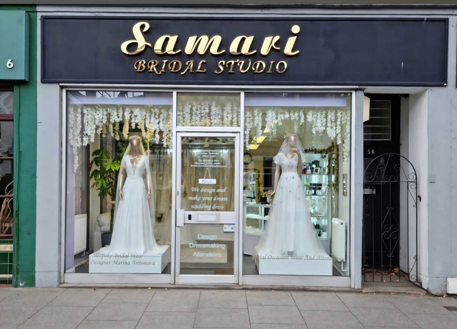 Samari Bridal Studio shop front